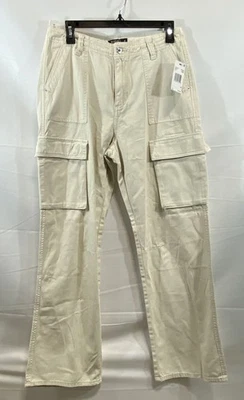 Buffalo Women's Beige Low Rise Cargo Pants Cotton Casual Style Size 28 - Image 1 of 4