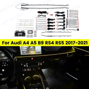 32 Colors LED Ambient Light Atmosphere Lamp Decorate For 2017-2021 Audi A4 A5 B9 - Foto 1 di 16