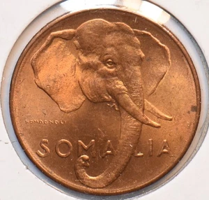 Somalia 1950 AH 1364 Centesimo Elephant animal 294502 combine shipping - Picture 1 of 2