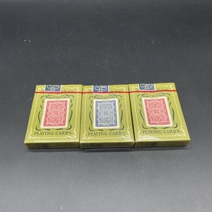 Carte da gioco nastro blu vintage 323 UPC poker rosetta USPCC timbro 3 CT lotto SIGILLATO - Foto 1 di 18