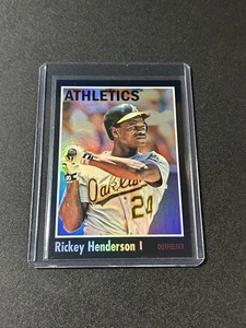 2024 Topps Archives - 1970 Topps Rickey Henderson #113 Black Foilboard TC1 - Picture 1 of 2