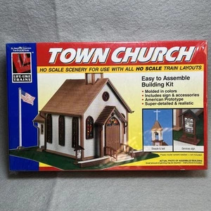 Life-Like HO Scale Town Church Building Kit No. 1350 - Sealed - Picture 1 of 4