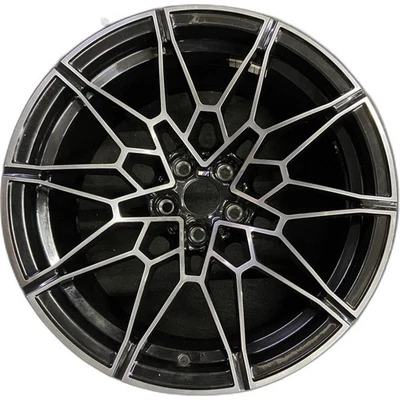 Front BMW Machined Black M4 M3 OEM Wheel 19” 2021-2024 Rim Factory 86608A - Image 1 of 4