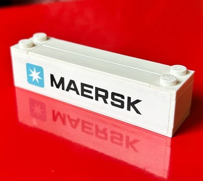 Lego Maersk Line Container Ship 10155 Container mit Sticker auf beiden Seiten - Bild 1 von 2