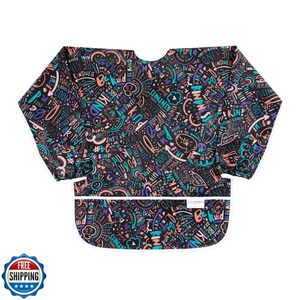 Bumkins Smock Smanicato, Bavaglino Impermeabile Riutilizzabile Bambino per Ragazze e Ragazzi 3-5 - Foto 1 di 5