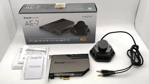 Creative SB1800 Sound Blaster AE-7 Negro Probado Funciona con Caja - Imagen 1 de 11
