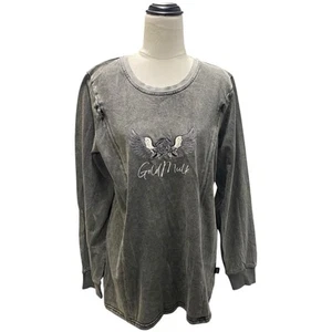 GoldMilk washed Grey Breast Feeding long sleeve Pullover top size XL - Bild 1 von 7