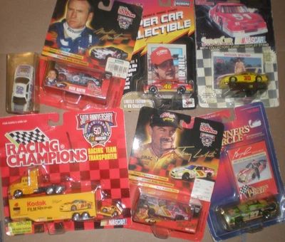LOT Of 7  Nascar 1/64 Diecast Brand New Mixed Brand Mixed Drivers 1990s - Image 1 of 4