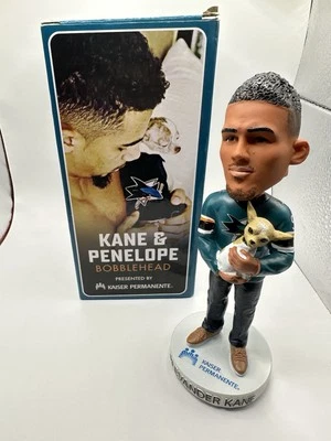 San Jose Sharks Evander Kane & Penelope Bobblehead 3/09/20 Brand New !! - Image 1 of 4