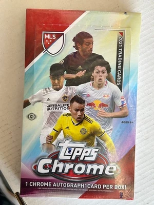 2021 Topps Chrome MLS Major League Soccer Hobby Box Unopened Factory Sealed - Image 1 of 4