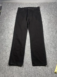 Wrangler Jeans Mens 35x32 Black Cowboy Cut Original Fit Pro Rodeo Western Denim - Picture 1 of 8