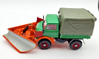 Vintage 1970s Corgi Major Toys # 406 Mercedes Unimog With Snow. Fully Intact - Image 1 of 4