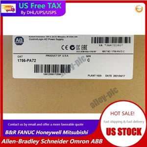 Nueva fuente de alimentación de CA Allen-Bradley 1756-PA72 SER C AB 1756PA72 EE. UU. sellada de fábrica - Imagen 1 de 1