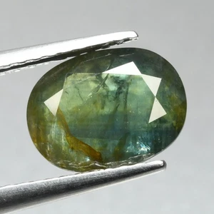 2.21 Ct Lovely Oval Cut 8.6 x 6.6 MM 100% Natural Blue Green Australian Sapphire - Foto 1 di 5