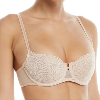 Chantelle Intimates Pyramide Lace Unlined Demi Underwire Bra Beige Size 32C - Image 1 of 4