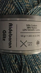 HILOS DE HIELO ALDEBARON GLITZ ALGODÓN METÁLICO 50G - Imagen 1 de 4