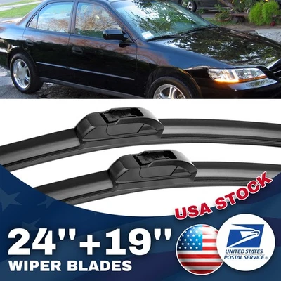 Limpiaparabrisas delantero derecho e izquierdo 24" y 19" para Pontiac Torrent 2006-09 Foto 1 de 4