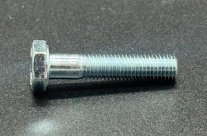 3/8-24 x 2" GRADE 5 HEX HEAD CAP SCREW, BRIGHT ZINC PLATED (25/PK) - Picture 1 of 3