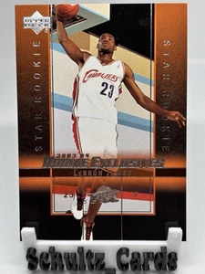 2003-04 Upper Deck Rookie Exclusives - Star Rookie LeBron James #1 (RC) - Picture 1 of 3