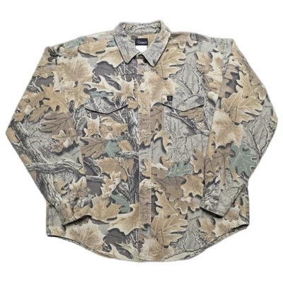 Vintage Full Foliage Advantage Camo 90’s Button Flannel Shirt Mens XL USA Made - Image 1 of 4