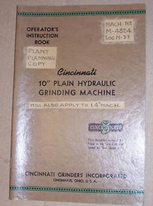 Cincinnati Fräsmaschine manuell ~ 10" Schleifen ~ Bediener - Bild 1 von 1