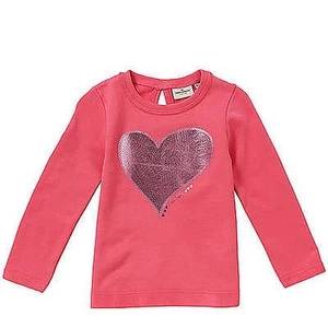 MAGLIONE FELPA TOM TAILOR GIRLS GRAZIOSA DETTAGLIO CUORE E FIOCCO ROSA O GRIGIO NUOVO CON ETICHETTE - Foto 1 di 9