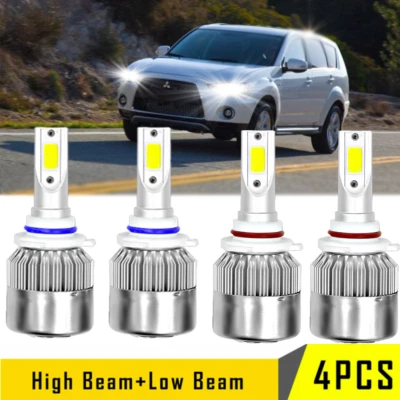 Faro LED 9005 9006 bombillas altas/bajas 6000 k para Mitsubishi Outlander 2014-2007 Foto 1 de 4