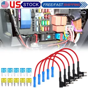 5PCS Add A Circuit Fuse Tap Car Mini Micro Blade Fuse Box Holder 12V Low Profile - Picture 1 of 10