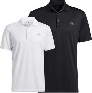 Adidas Herren Polo Shirt Hemd Clima Sport Freizeit Tennis Golf Logo schwarz/weiß - Picture 1 of 7