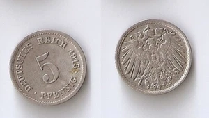 GERMANY 5 pfennig 1915 E High grade!!! - Picture 1 of 1