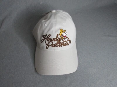 PEANUTS SNOOPY HOWDY PARTNER ADJUSTABLE  CAP TRUCKER HAT NWT - Image 1 of 4