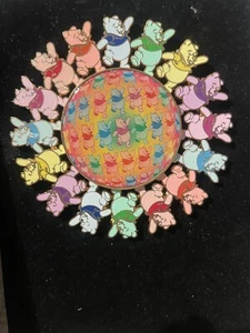 DISNEY FEATURED ARTIST WINNIE the POOH RAINBOW BEAR SPINNER JUMBO PIN LE 750 - Picture 1 of 7