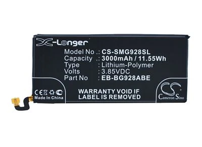 Аккумулятор 3000 мАч для Samsung Galaxy S6 edge две SIM-карты, SM-G928T, SM-G928V, SM-G928R4 - Изображение 1 из 4