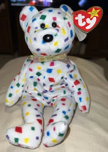 TY Beanie Baby  TY2K the Bear with Multiple TAG ERRORS Retired New Rare - Picture 1 of 12