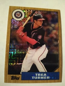 2017 TREA TURNER TOPPS MOJO BASEBALLKARTE #87-TT WASHINGTON NATIONALS LA DODGERS - Bild 1 von 3