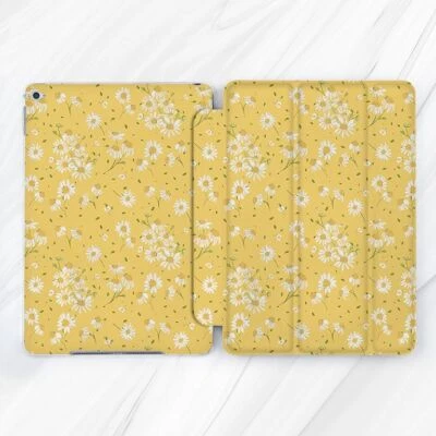 Floral Daisy Flowers Yellow Case For iPad 10.2 Air 3 4 5 Pro 9.7 11 12.9 Mini - Image 1 of 4
