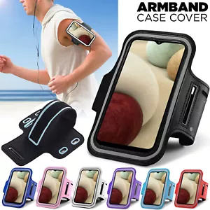 Sports Arm Band Mobile Phone Holder Bag Running Gym Armband Exercise For Samsung - Picture 1 of 18