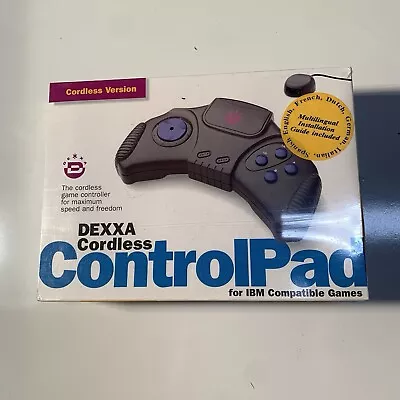 NEW! Vintage 1994 Dexxa Cordless Control Pad For IBM Compatible PC Games SEALED - Image 1 of 4