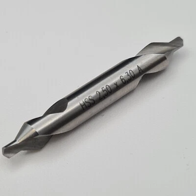 2,5 mm Zentrierbohrer für Metall Anbohrer Bohrer Zentrierer HSS Form A
