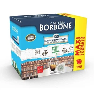 CAFFÈ CIALDE BORBONE MISCELA DECISA CIALDE COMPOSTABILE SOSTENIBILE 120 PZ - Foto 1 di 1