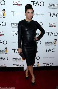 Elegance Damen schwarz weiches Lammleder Kleid für besondere Anlässe jeden Anlass - Bild 1 von 4