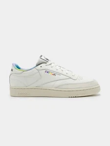 Unisex Reebok Club C 85 Leder Creme ID9425 Freizeit Walking Schnürschuhe Turnschuhe - Bild 1 von 7