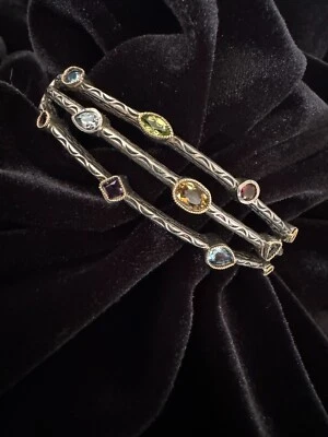 BRAZALETE MULTI PIEDRAS PRECIOSAS EFFY Hematiano 18K BH 925 Foto 1 de 4