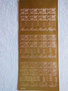 Stickerbogen   Menü   Gold   NEU - Bild 1 von 2