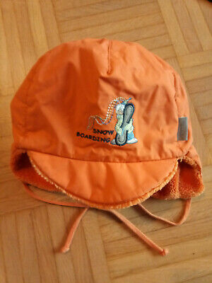Cappello Invernale Con Protezione Collo Sterntaler Taglia 51 Arancione Snowboarding! Super Dolce! • 1€