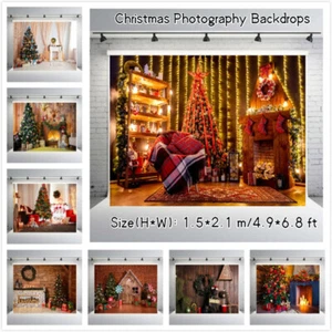Weihnachten Fotografie Hintergründe Requisite Kamin Fotografischer Hintergrund - Bild 1 von 16