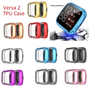 Für Fitbit Versa 2 Schutzhülle Silikon TPU Bumper Tasche Schutz Displayschutz - Picture 1 of 17