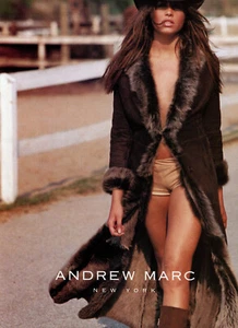 ANDREW MARC AD #25 RARE 2001 LUJAN FERNANDEZ - Picture 1 of 2