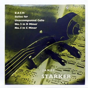 33cx1515 - JANOS STARKER - JS BACH cello suites 2 & 5 - COLUMBIA orig UK LP EX+ - Bild 1 von 3
