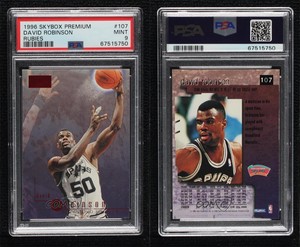 1996-97 Skybox Premium Star Rubies David Robinson #107 PSA 9 MINT HOF